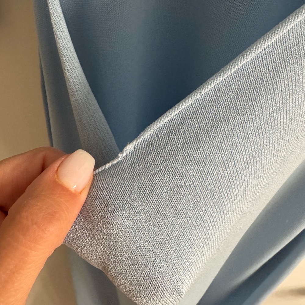 Zara Light Blue Long Sleeve Dress - Picture 6 of 6